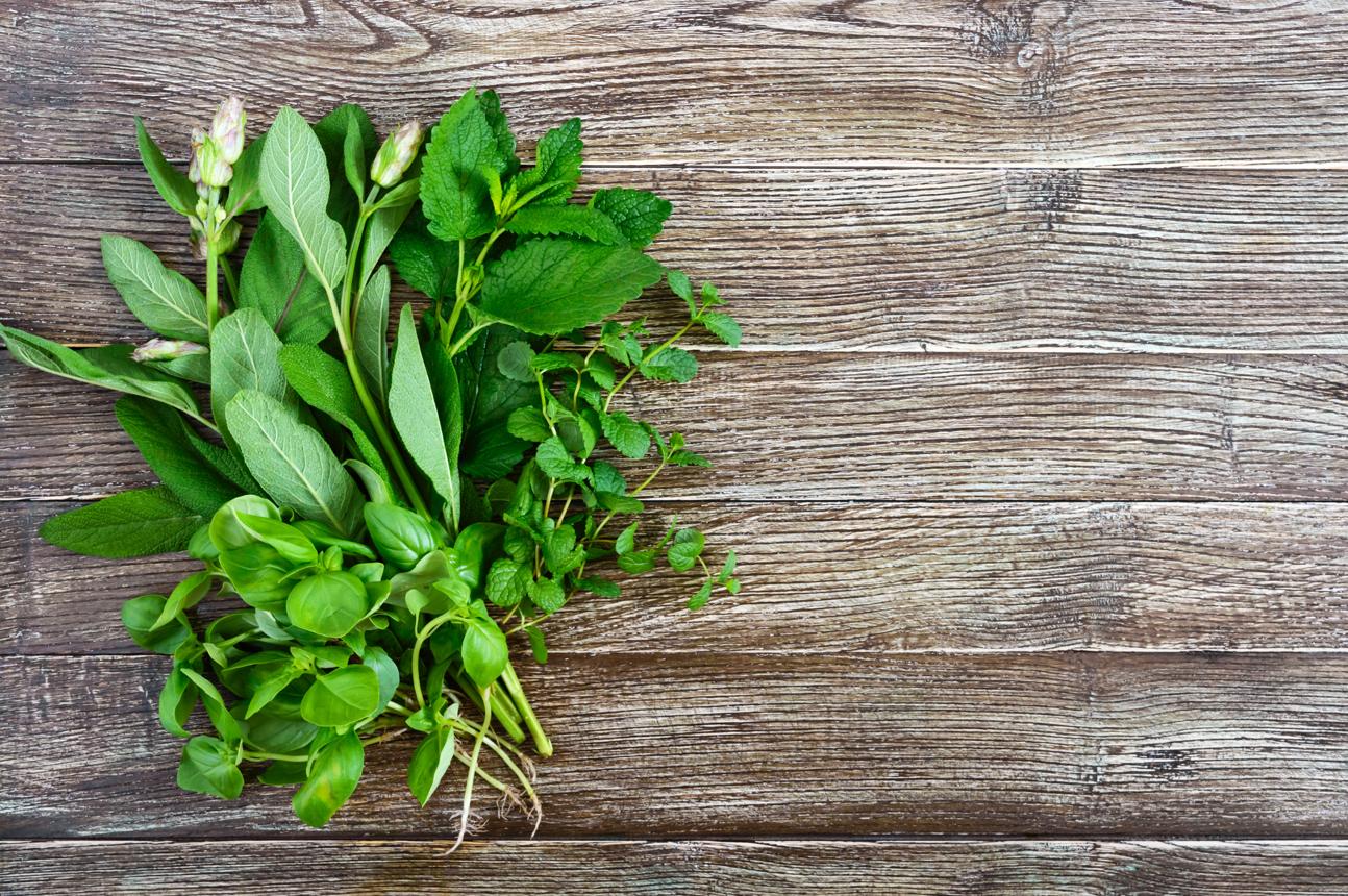 Presentación de ingredientes naturales
